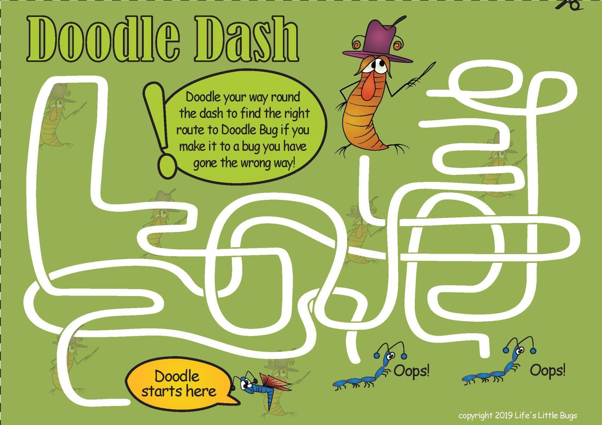 Doodle Bug  fun activity