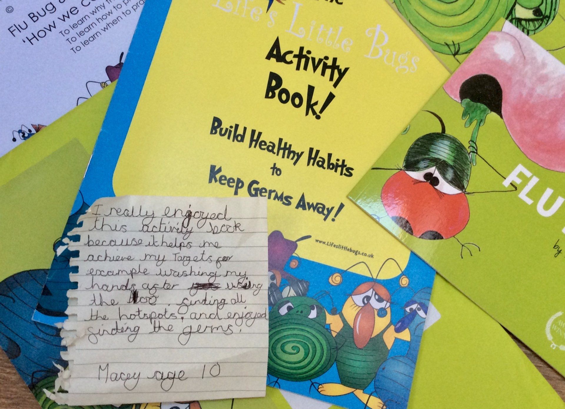 Our Healthy Habit activity pck to Keep germs away!
