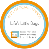 Theo Paphitis Small Business Sunday winner badge
