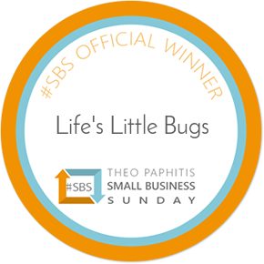 Theo Paphitis Small Business Sunday winner badge