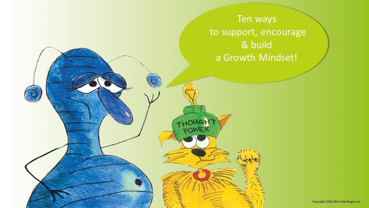 Ten ways to encourage & support growth mindset with Hum Bug