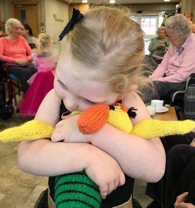 Girl hugging Fitness Bug