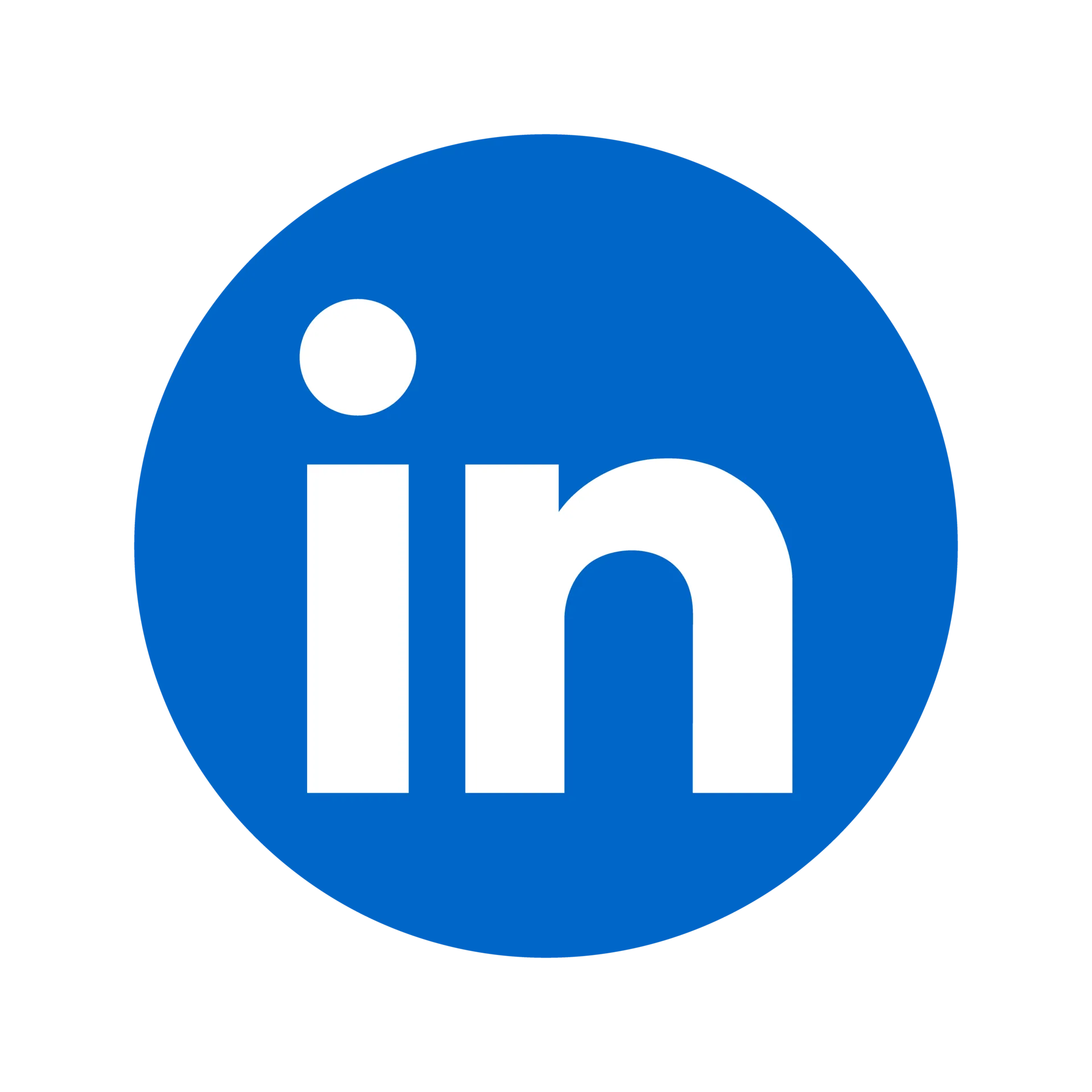 LinkedIn logo: white 
