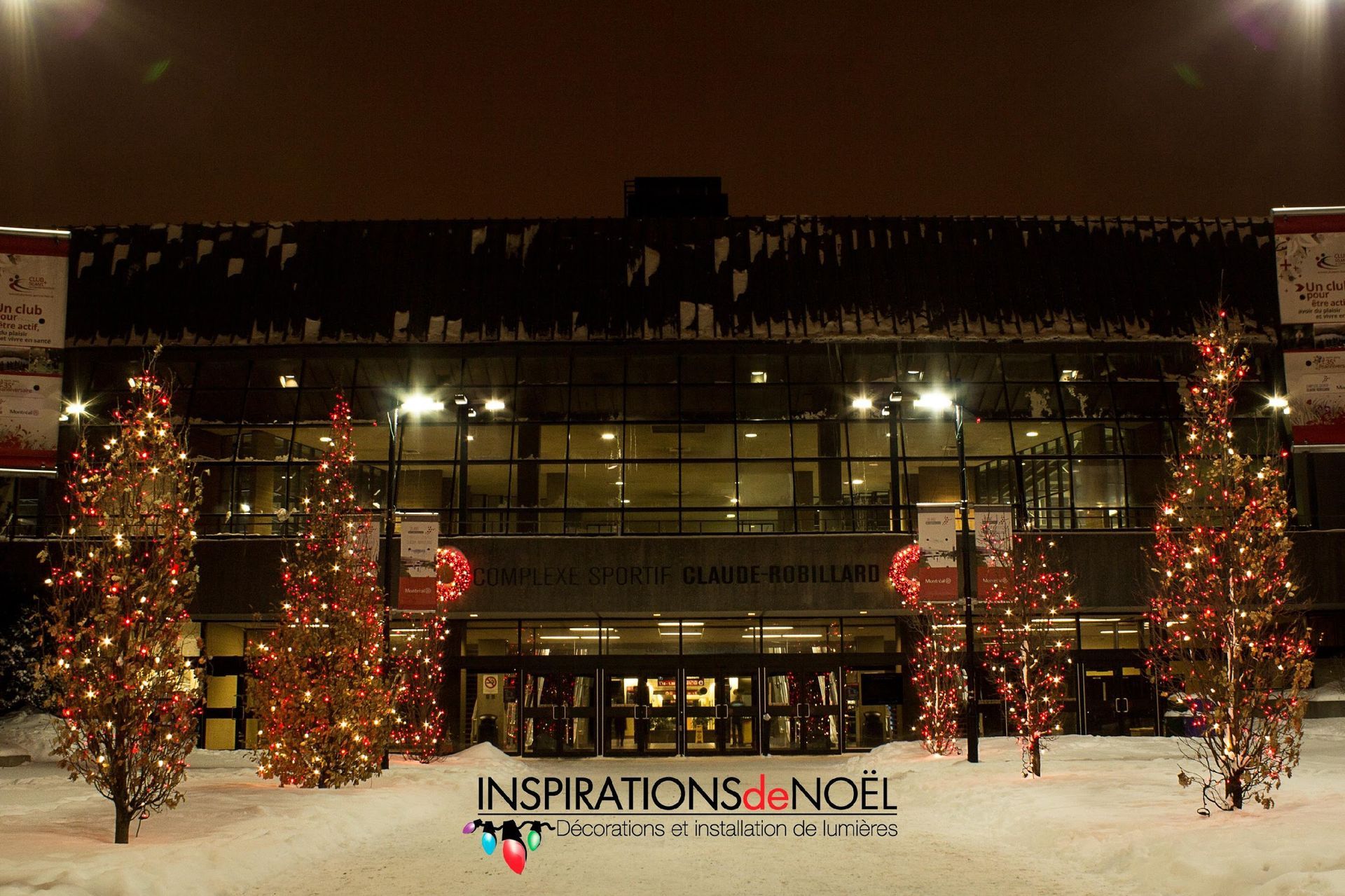 A building with a sign that says inspirations noel