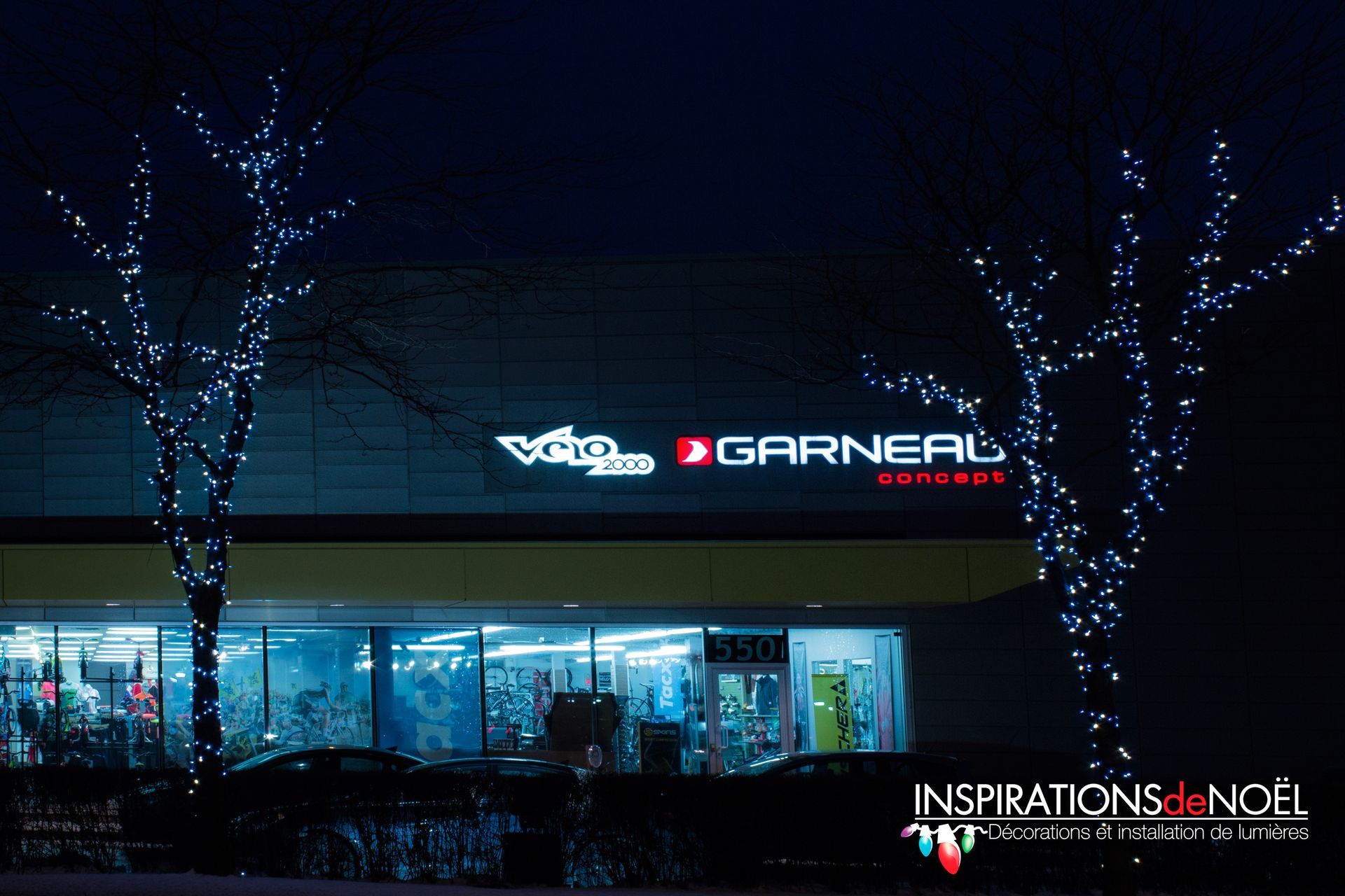 A store front with a sign that says garneau