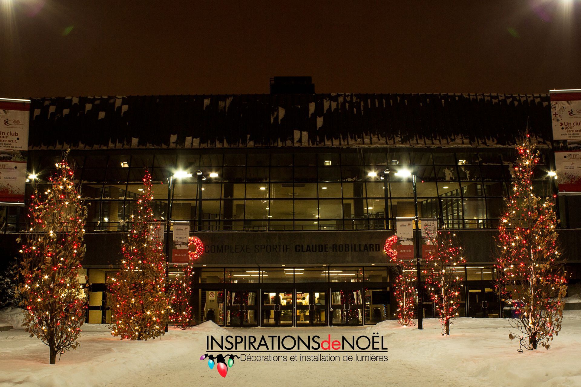 A building with a sign that says inspirations noel