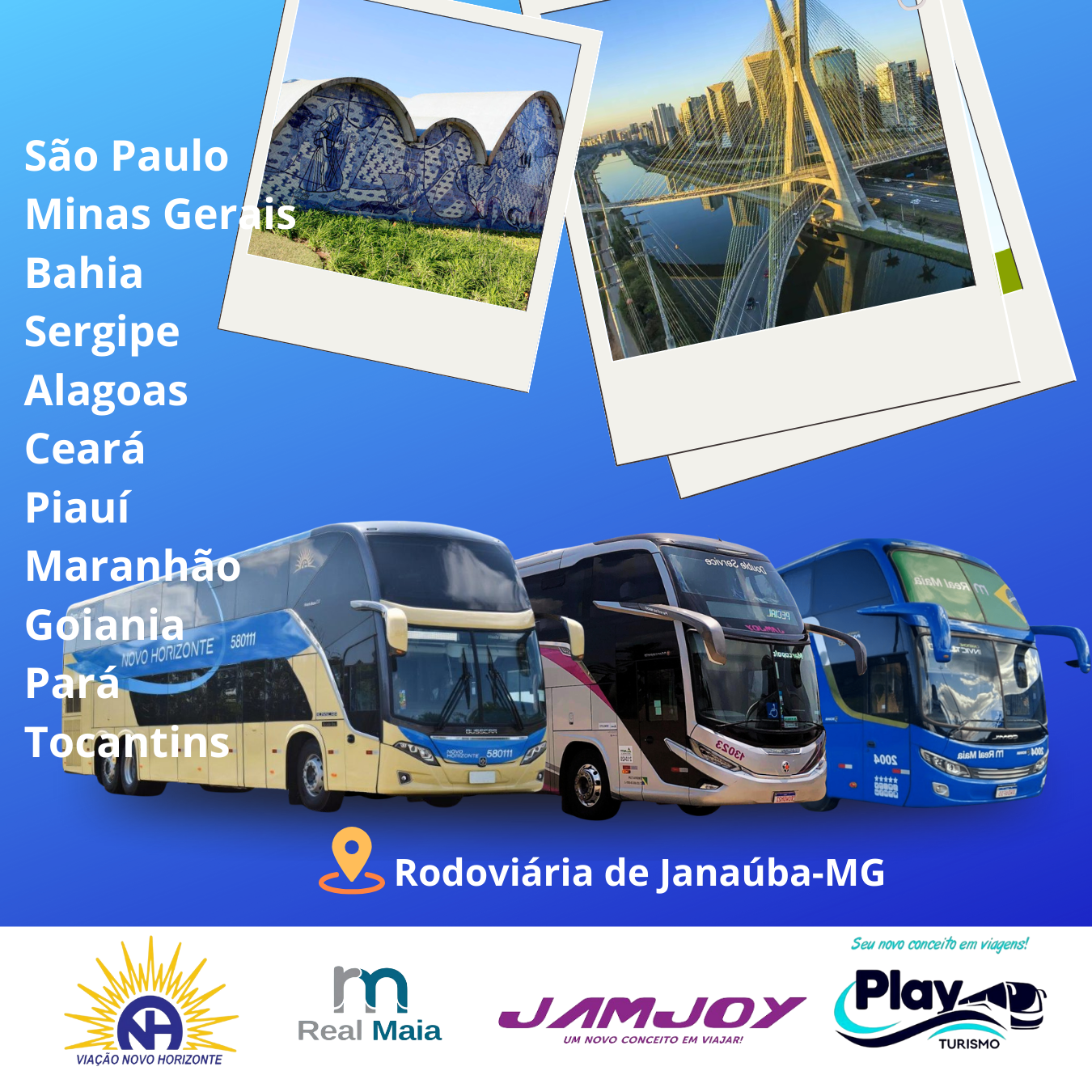 itinerário partindo de janaúba