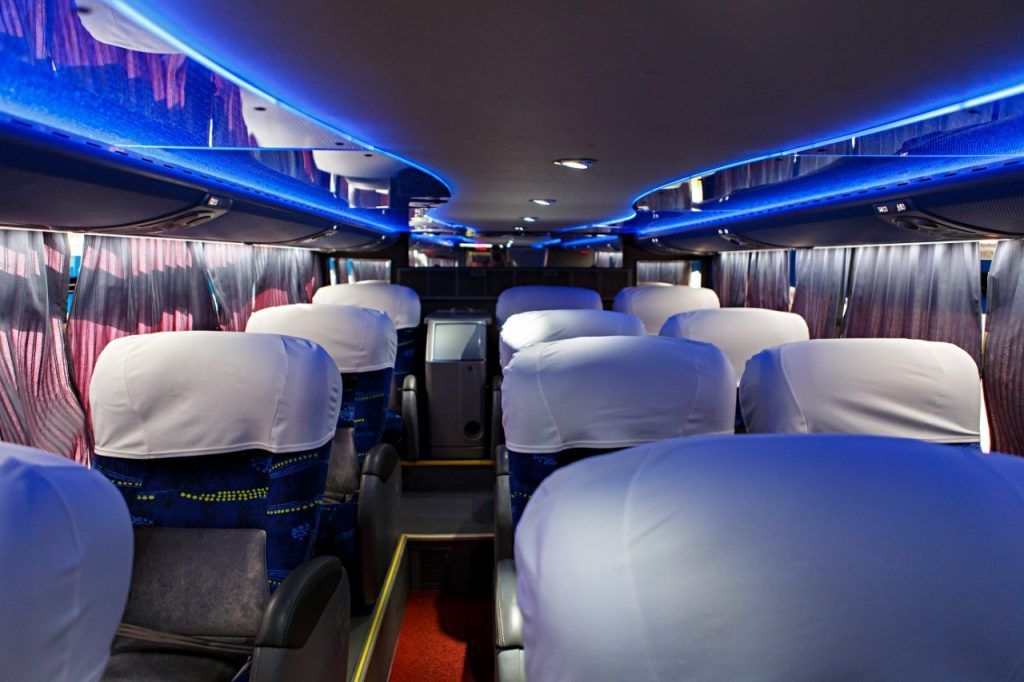 poltrona do ônibus da novo horizonte