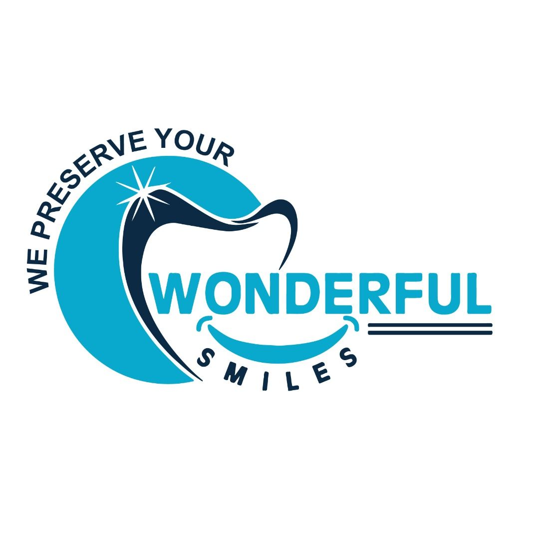 The logo for wonderful smiles is a tooth with a smile on it.