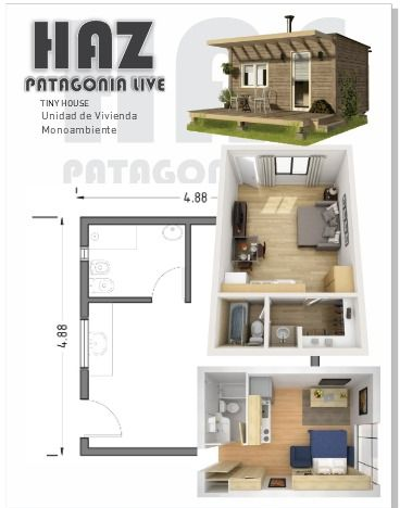 Plano de planta del Modelo 2 de una unidad 