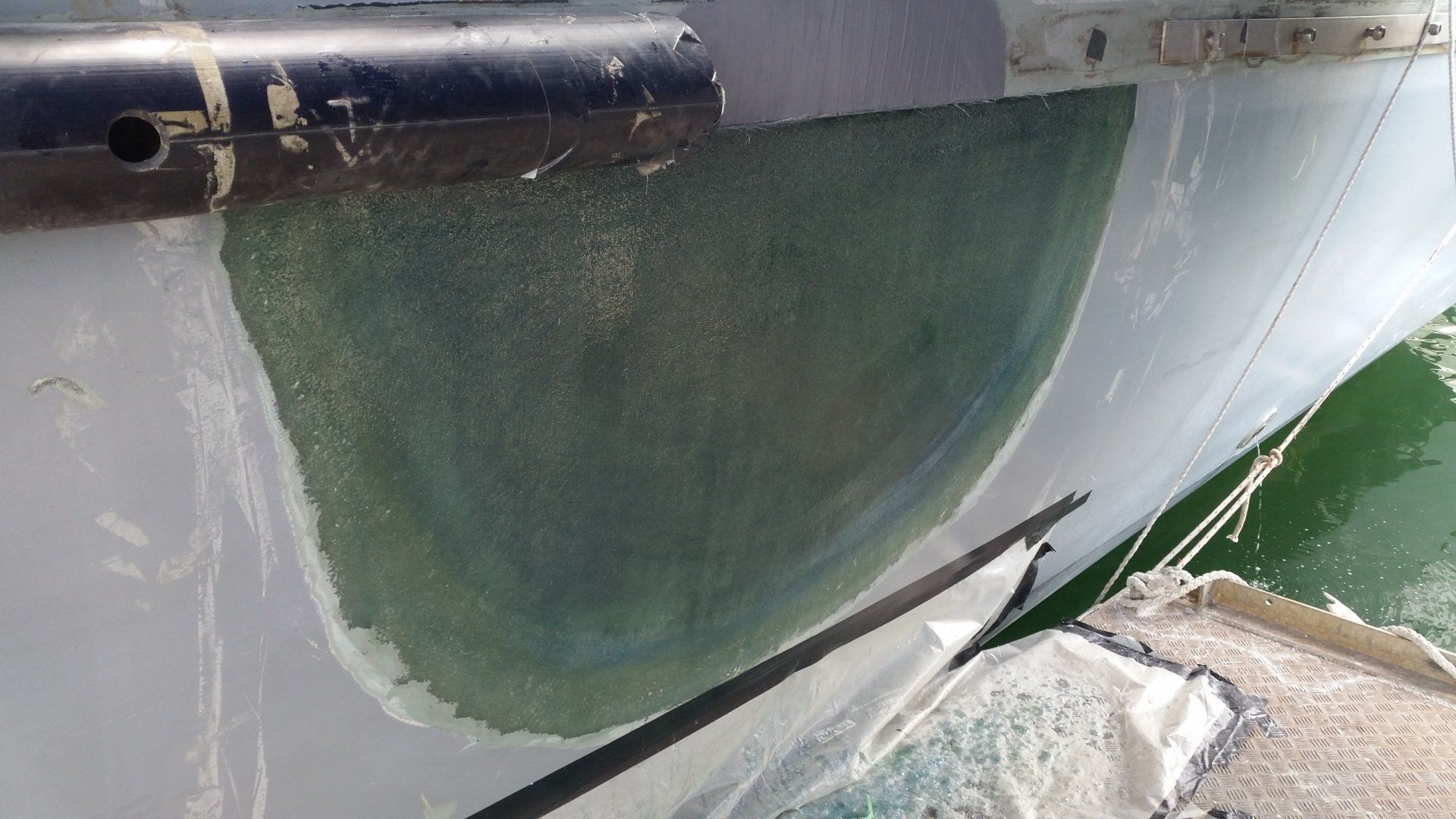 Faded Paint on Ship — Newcastle, NSW — Channel Shipwright Services