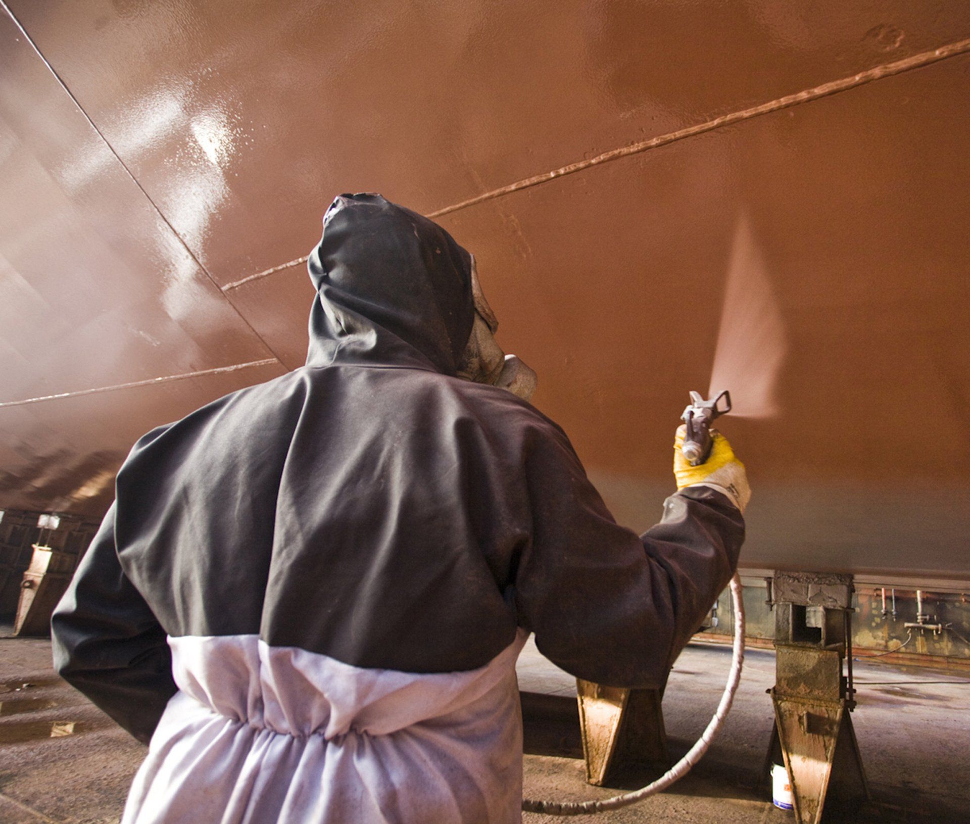Ship Spray Painting — Newcastle, NSW — Channel Shipwright Services