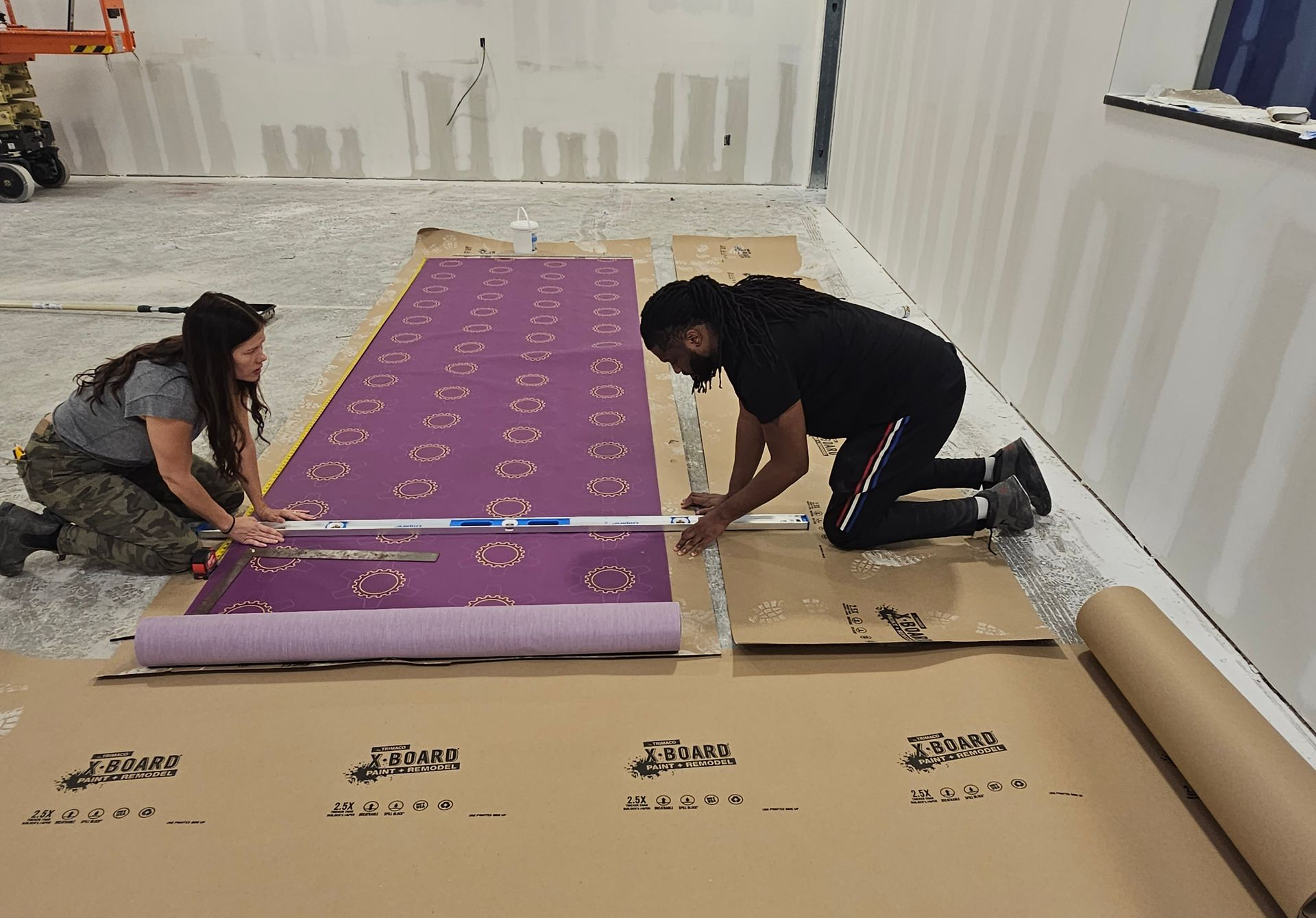 Brooks GA Wall Coverings Install