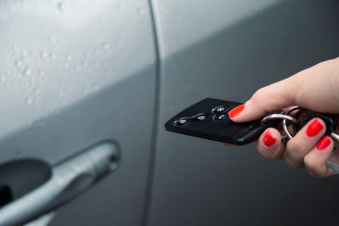 Unlocking car with car key remote control - Towing Company in South Weymouth, MA