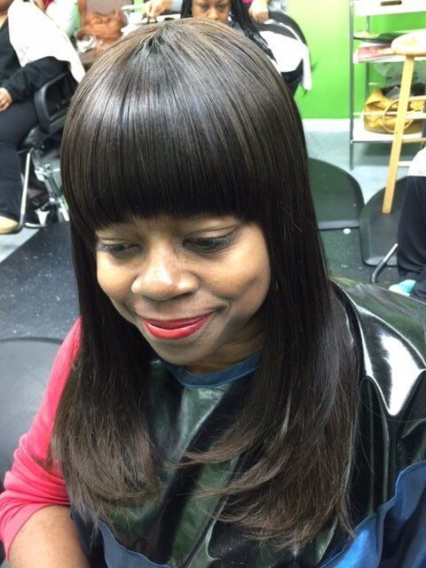 Long Hair With Full Bangs — Wilmington, DE — Tess African Hair Braiding & Beauty Supply