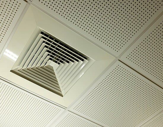 Aircon On A Ceiling — Air Conditioning & Heating in Albury, NSW