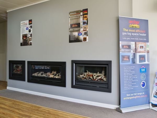 Gas Log Display Fire Places — Air Conditioning & Heating in Albury, NSW