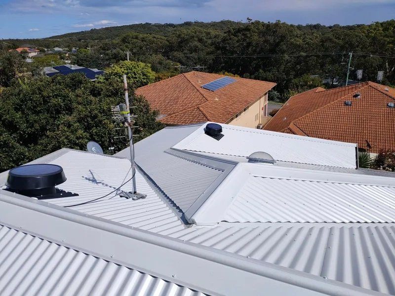 After Painting Metal Sheet Roof - Roofing Specialist in Port Stephens, NSW