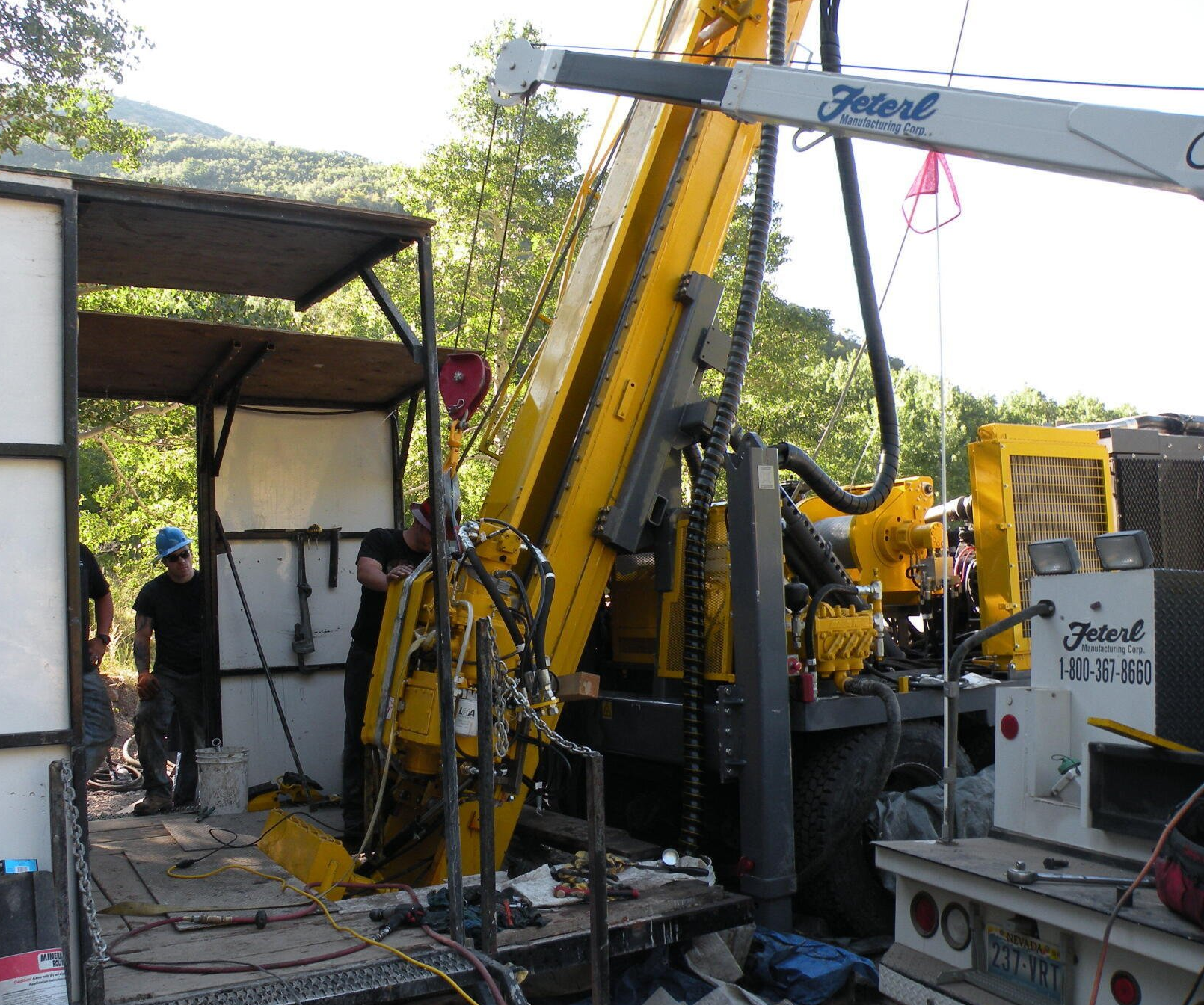 Two Worker With Mining Drill — Salt Lake City, UT — Wolfe Mining Products