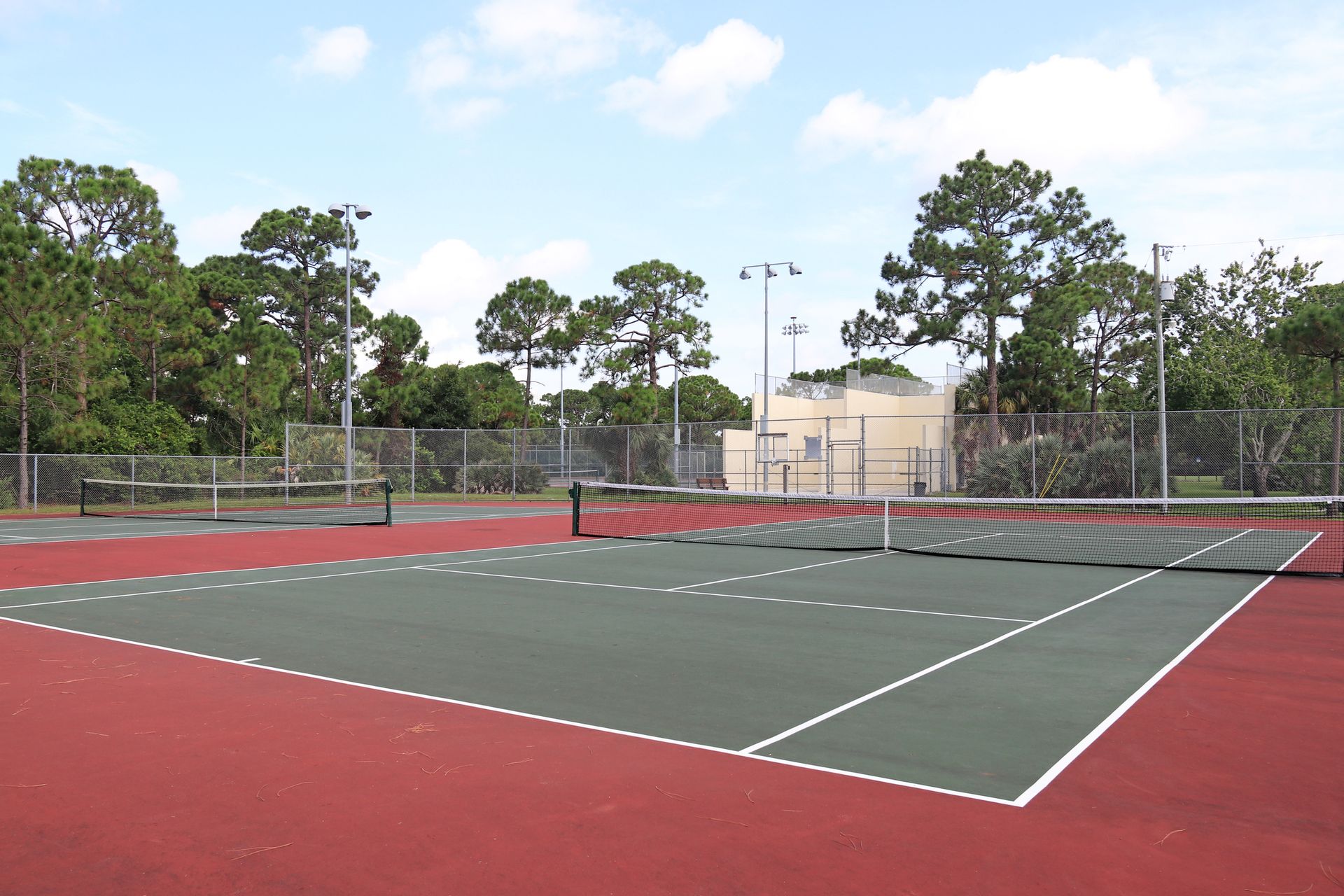 Red Tennis Court — Sydney, NSW — C & C Asphalt Pty Ltd
