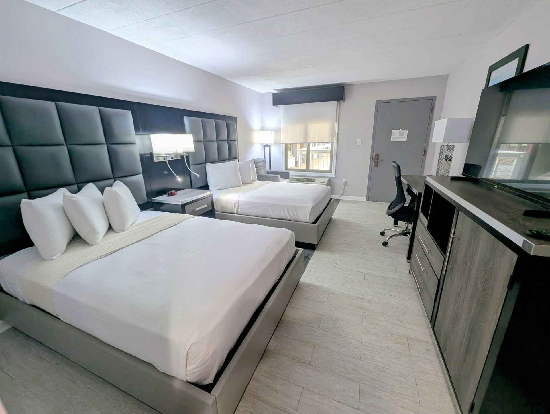 room with two beds