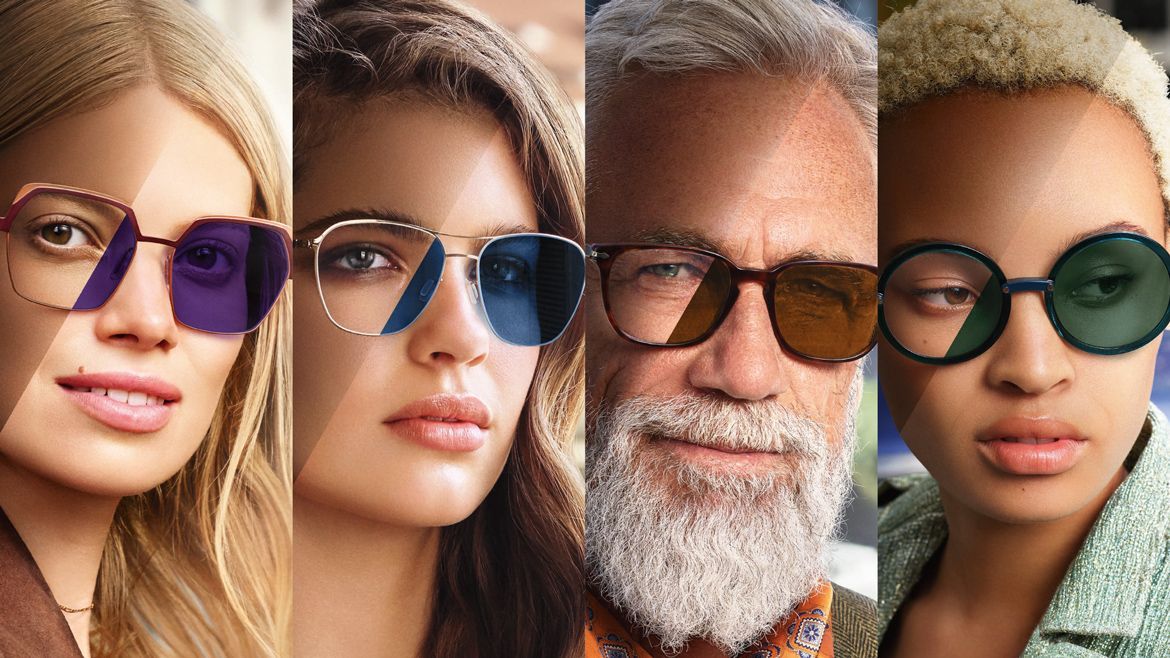 Scegli le lenti fotocromatiche Transition®: protezione UV, cambio colore istantaneo e design di tend