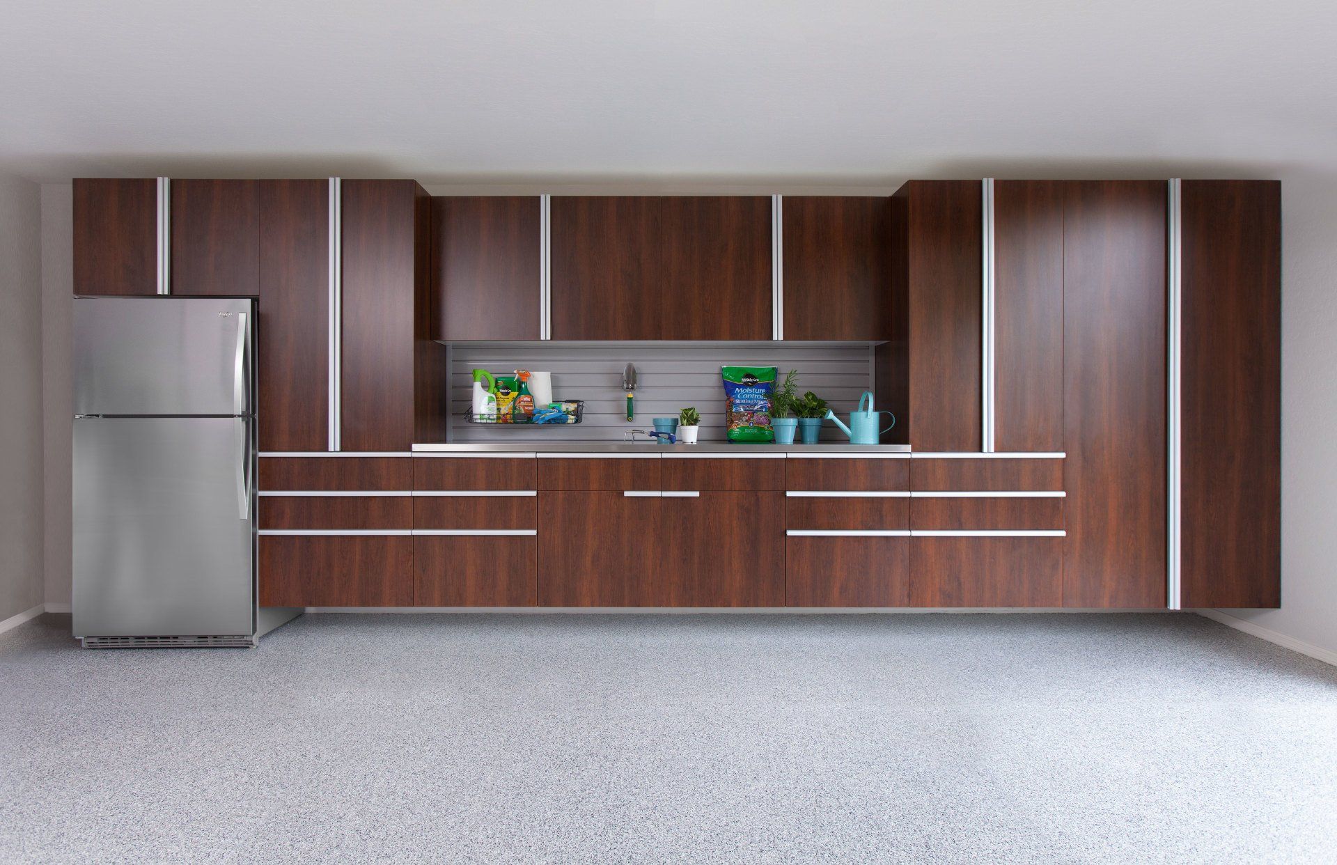 Coco custom designed garage cabinets