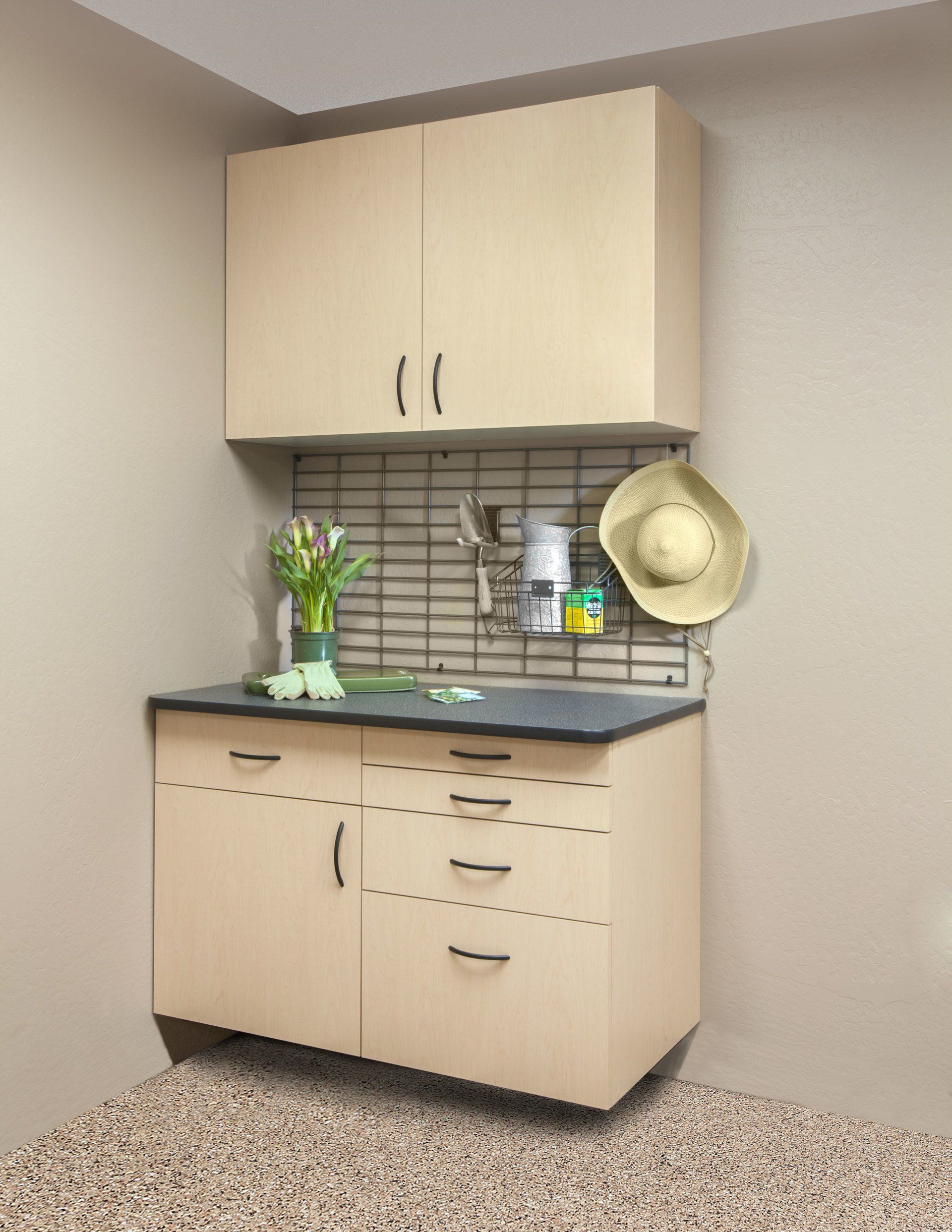 Gridwall garage wall organizers