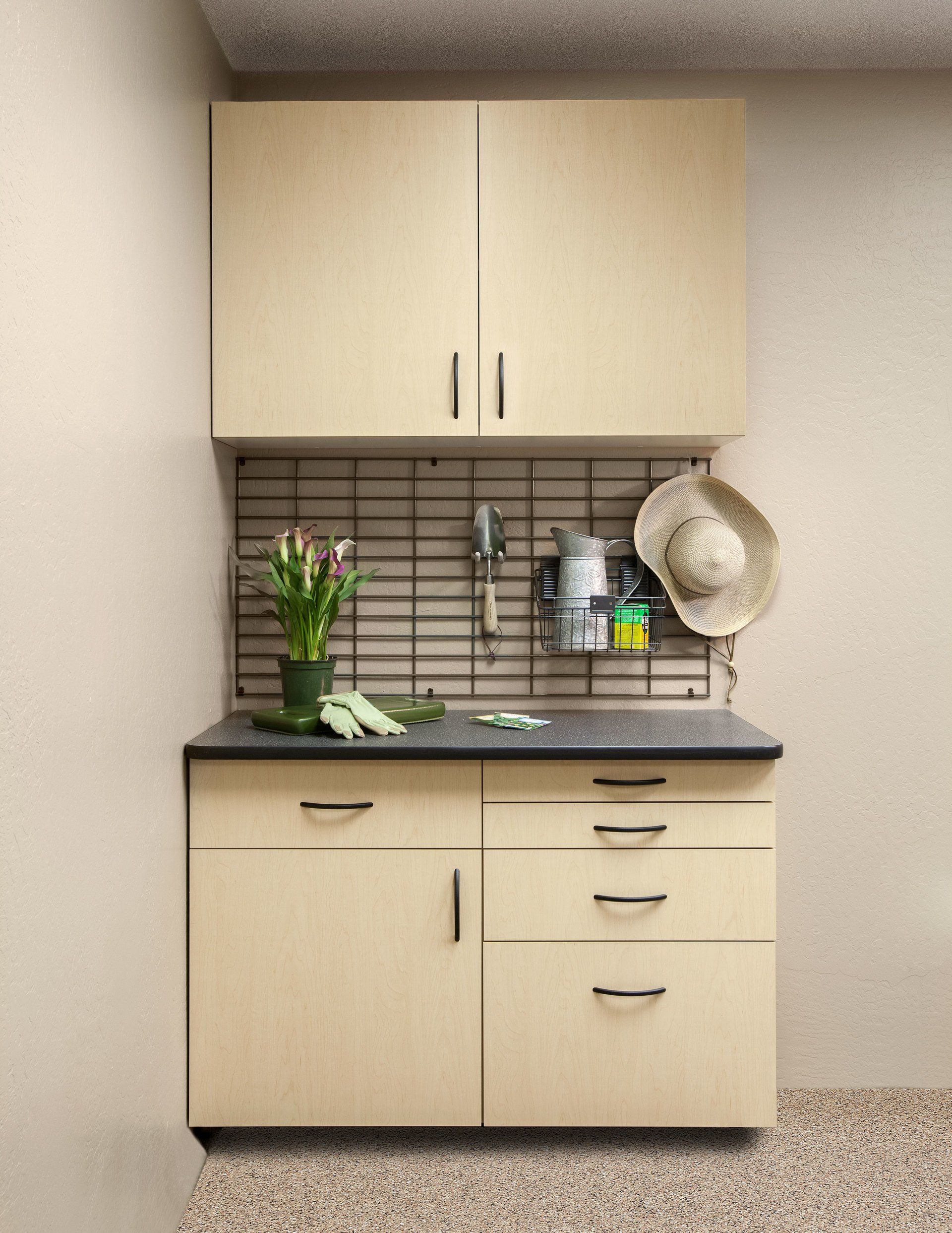 Gridwall garage wall organizers