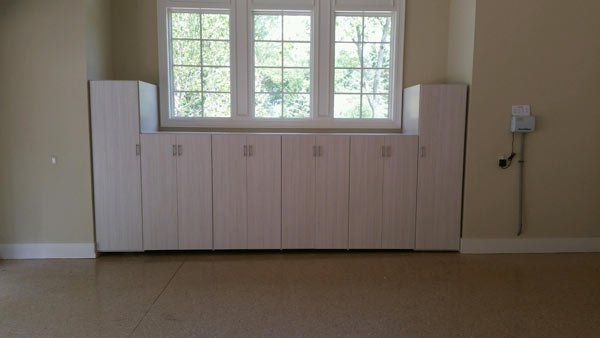 Custom garage cabinet storage unit