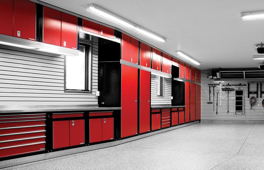 Custom garage storage cabinets