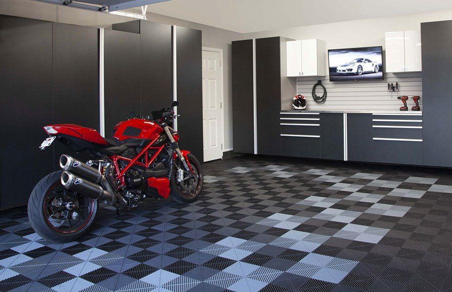 Basalt custom garage storage cabinets