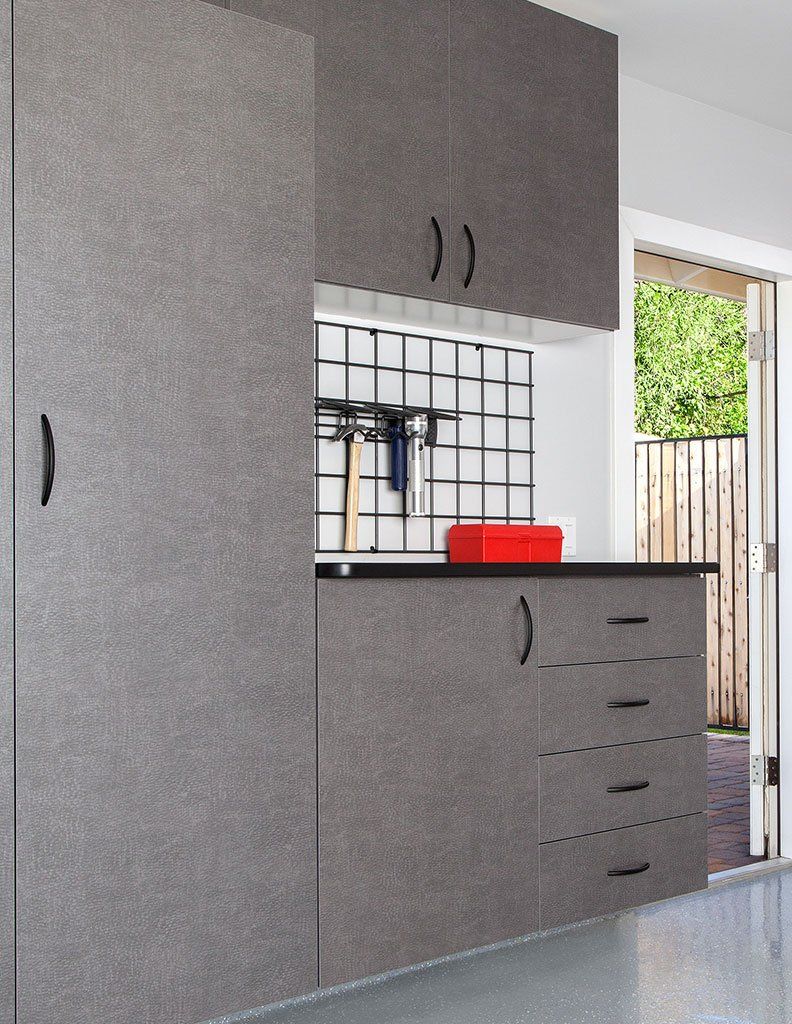 Gridwall garage wall storage