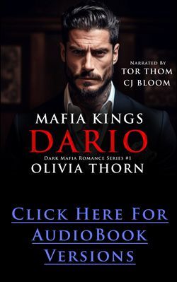 Mafia Kings Dario audiobook cover a dark mafia romance by Olivia Thorn