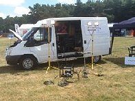 generator being carried in the van