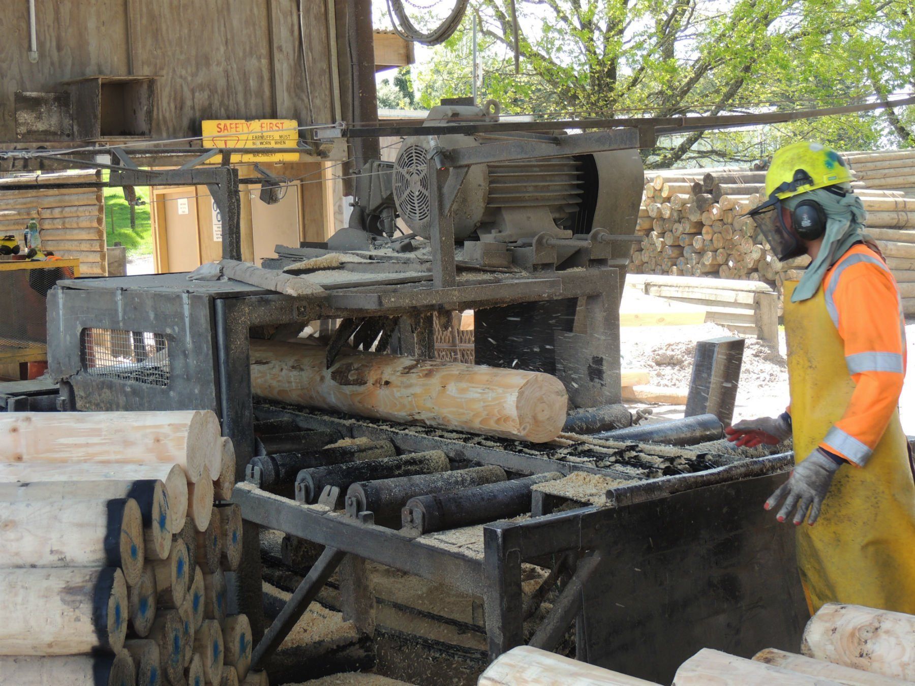 Roundwood products - process