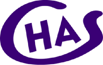 A purple has logo on a white background