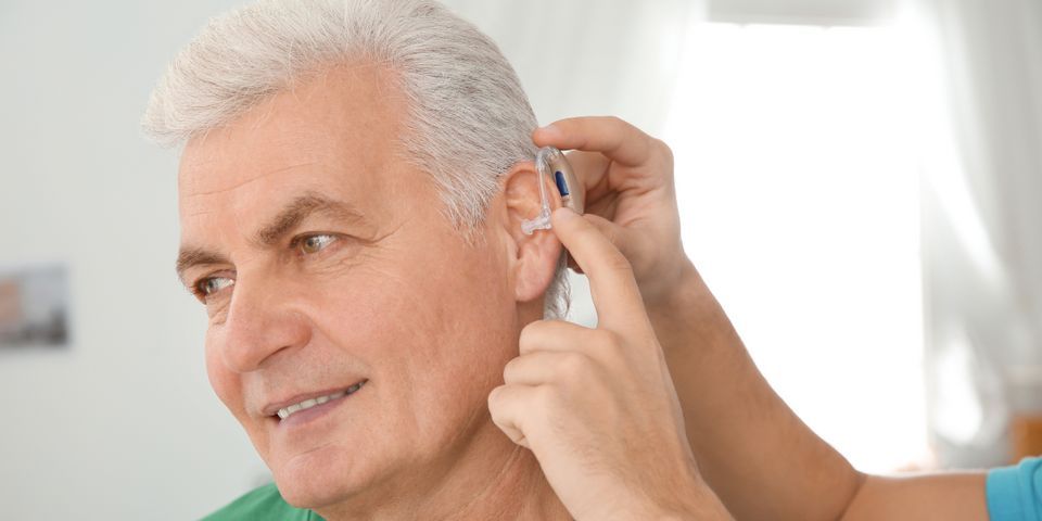 Man Wearing Earing Aid - Russellville, AK - Russellville Hearing Clinic