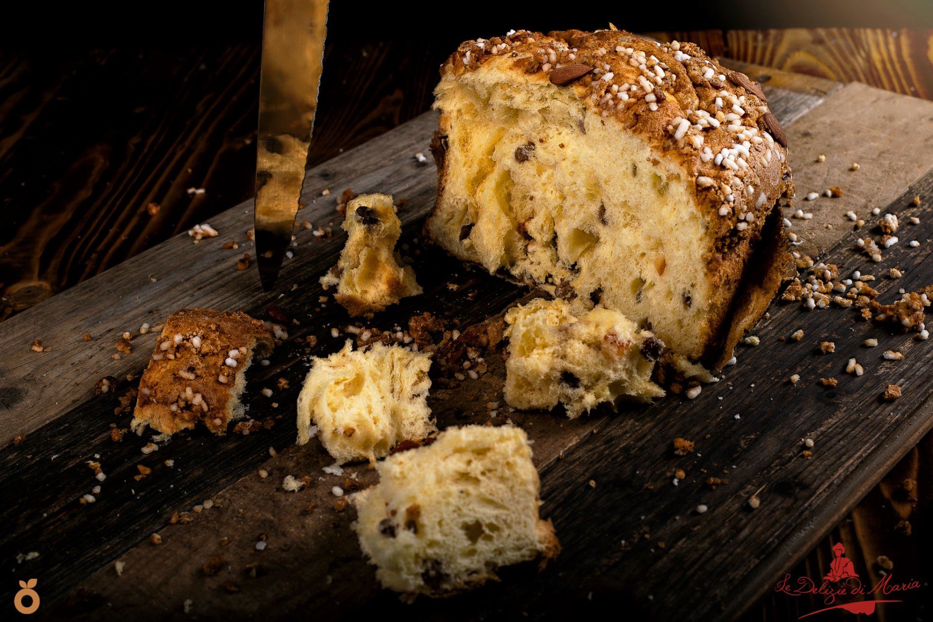 panettone con canditi e uvetta