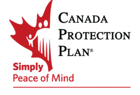 Canada Protection Plan logo. Red maple leaf with people, black text: Canada Protection Plan,