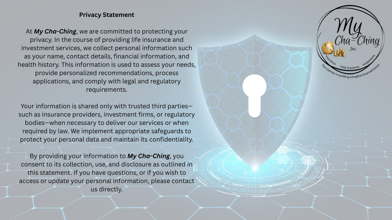 Privacy shield graphic with text, logo 