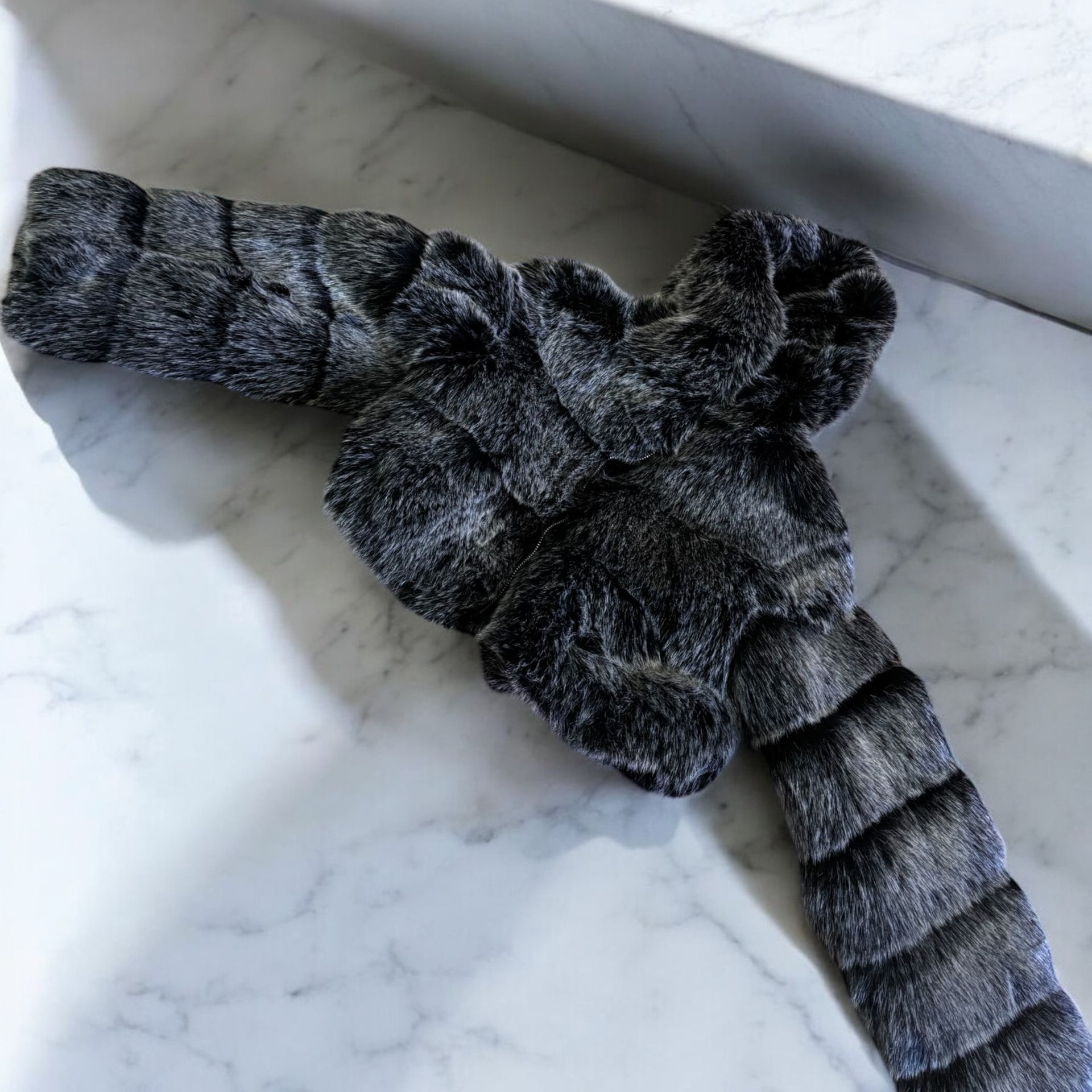 Sasha Faux Coat- Grey