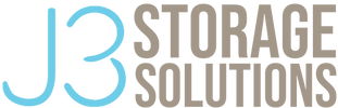 J3 Storage Solutions logo with light blue "J3" and gray text.