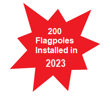200 Flagpoles Installed in 2022 - Starburst