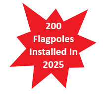 200 Flagpoles Installed in 2025 200 Flagpoles Installed in 2025 - Starburst
