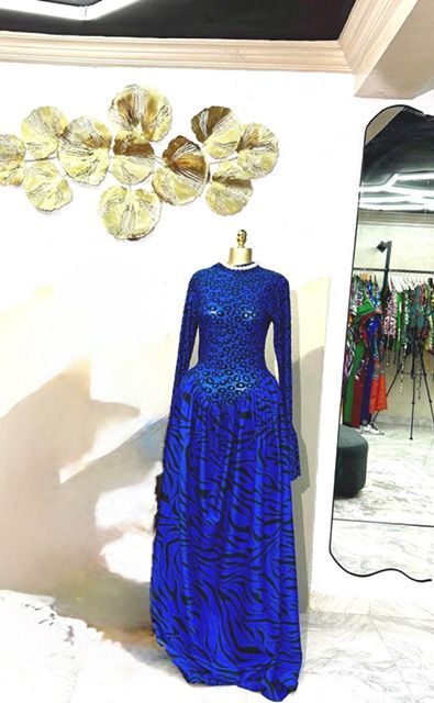 A-Crew Float Dress Blue