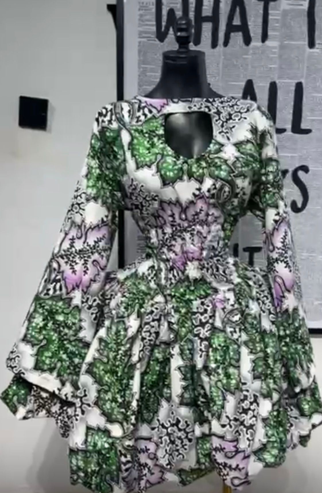 Cymphony Mini Summer Purple-Green Dress