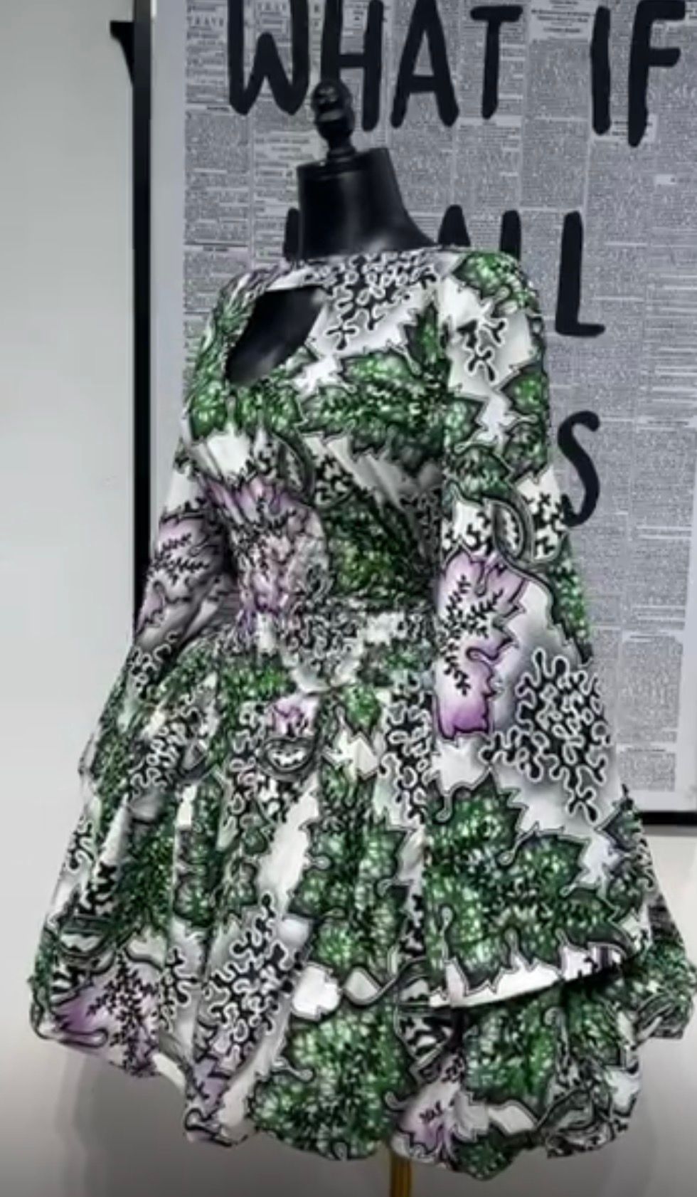 Cymphony Mini Summer Purple-Green Dress