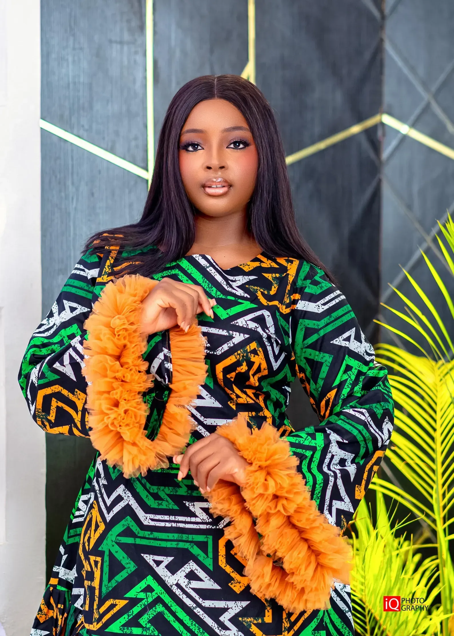 Flimsy Fiesta Ankara Dress - Green