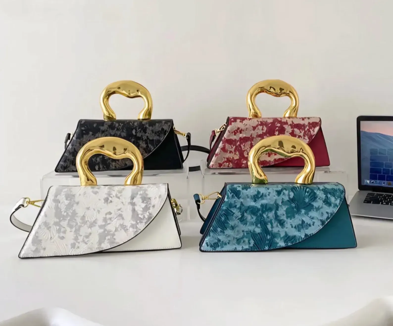 White Boujee Clutch